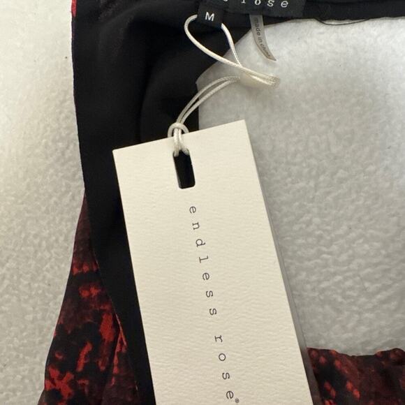 NWT Endless Rose Animal Print Keyhole Back Top Size M - Picture 5 of 5